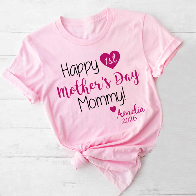 Personalized First Mother's Day Mommy and Baby Outfit | CWFamily139