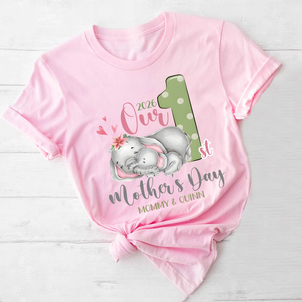 Personalized First Mother's Day Mommy and Baby Outfit | CWFamily134