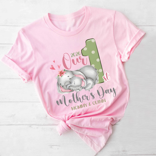 Personalized First Mother's Day Mommy and Baby Outfit | CWFamily134