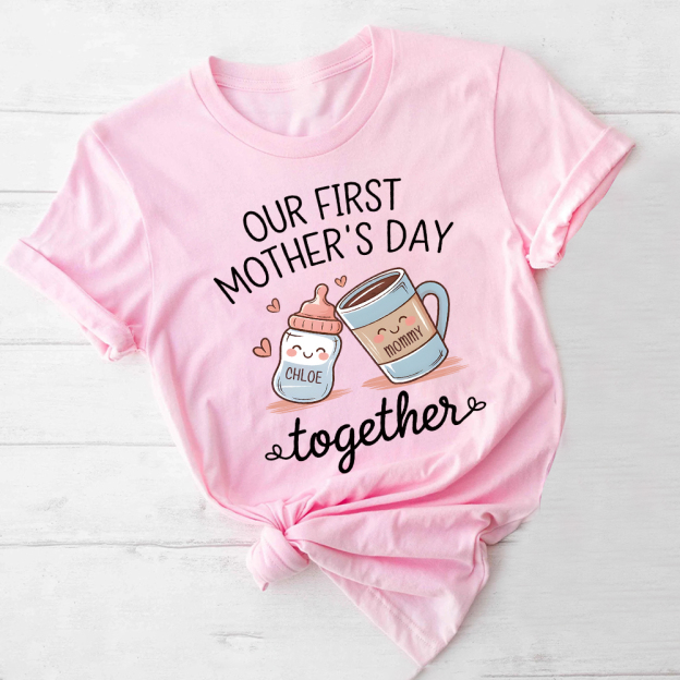Personalized First Mother's Day Mommy and Baby Outfit | CWFamily141