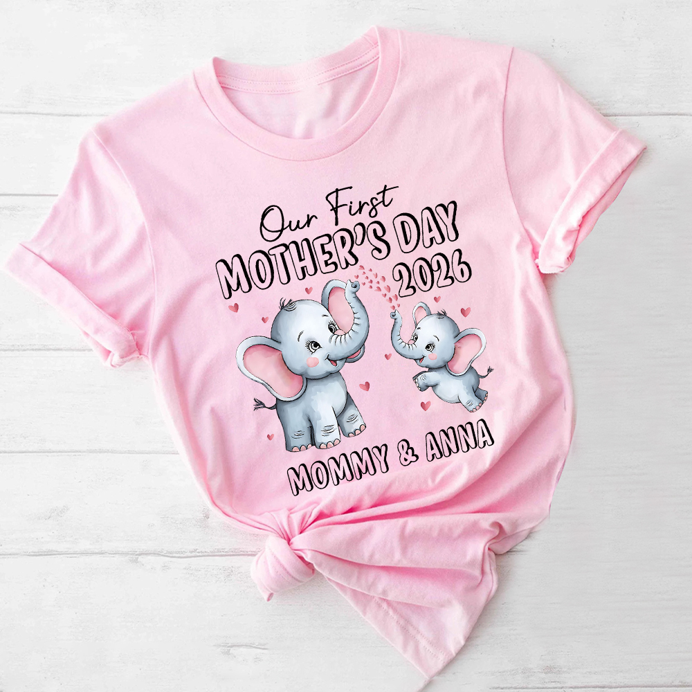 Personalized First Mother's Day Mommy and Baby Outfit | CWFamily142
