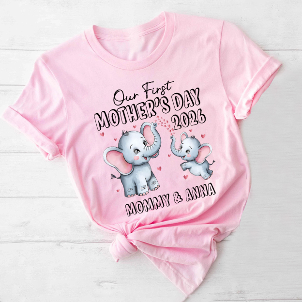 Personalized First Mother's Day Mommy and Baby Outfit | CWFamily142