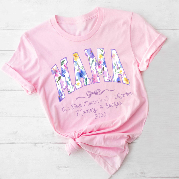 Personalized First Mother's Day Mommy and Baby Outfit | CWFamily145