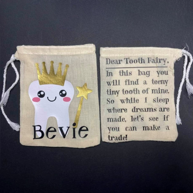 Personalized Kid Tooth Fairy Bag | CWToy22