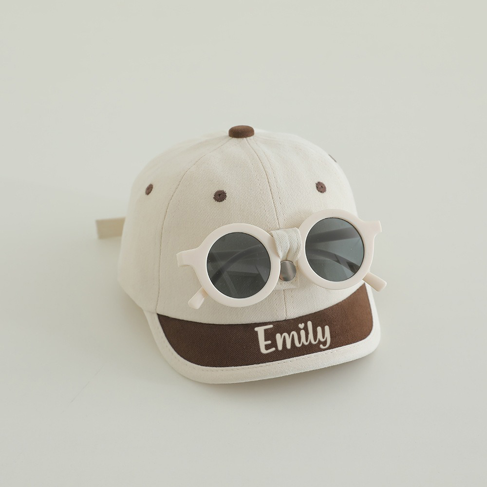 Personalized 2 in 1 Summer Baseball Hat with Sunglasses | CWBeach231