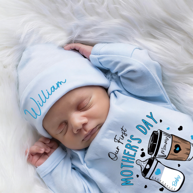 Personalized My First Mother's Day Baby Girl Coming Home Outfit | CWBaby454