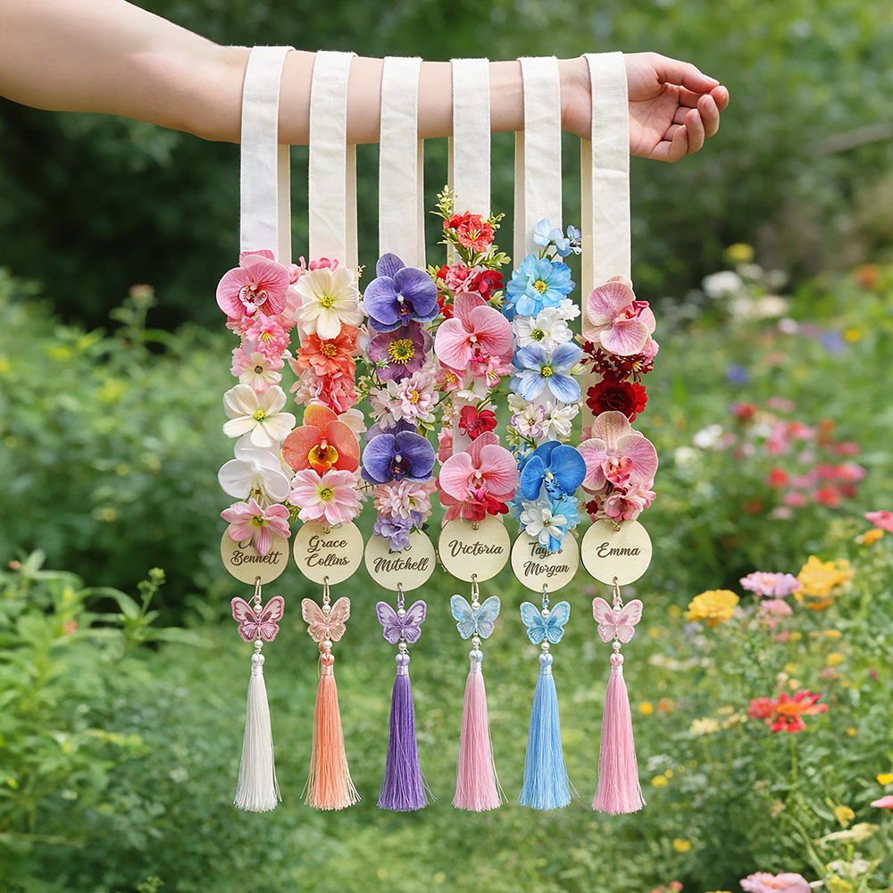 Personalized Elegant Graduation Floral Sash with Tag | CWGift54