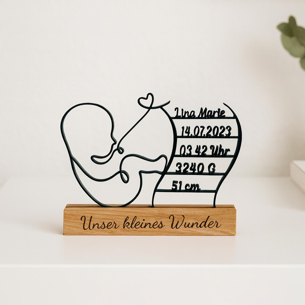 Personalized 3D Baby Birth Stand Decor for Unique & Love | CWGift60