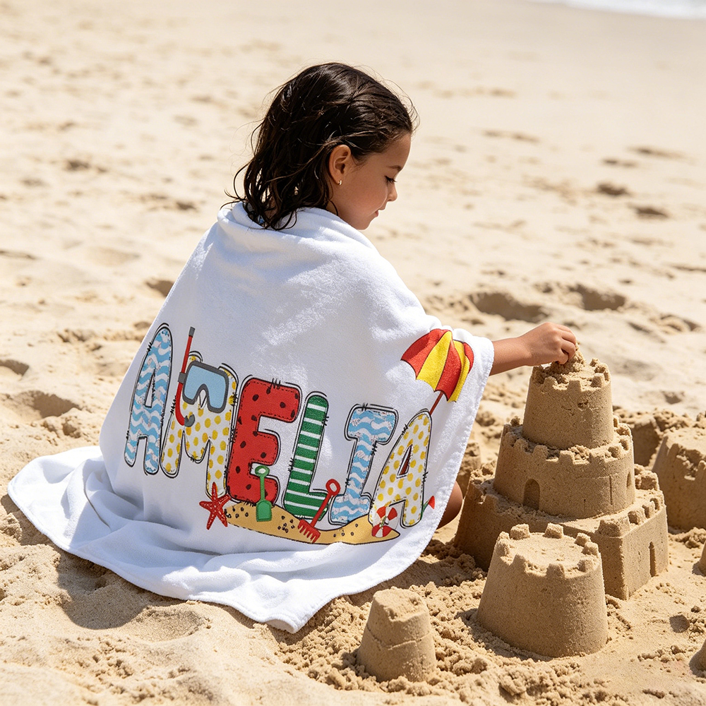 Personalized Lovely Kid Towel for Summer & Beach | CWTowel195
