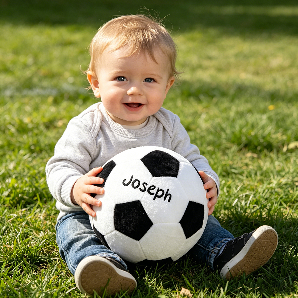 Personalized Kid's Lovely Soft Plush Soccer Ball | CWToy189