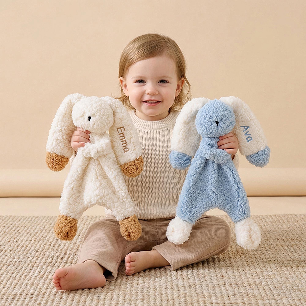 Personalized Kid's Lovely Soft Lambswool Baby Comfort Toy | CWToy190
