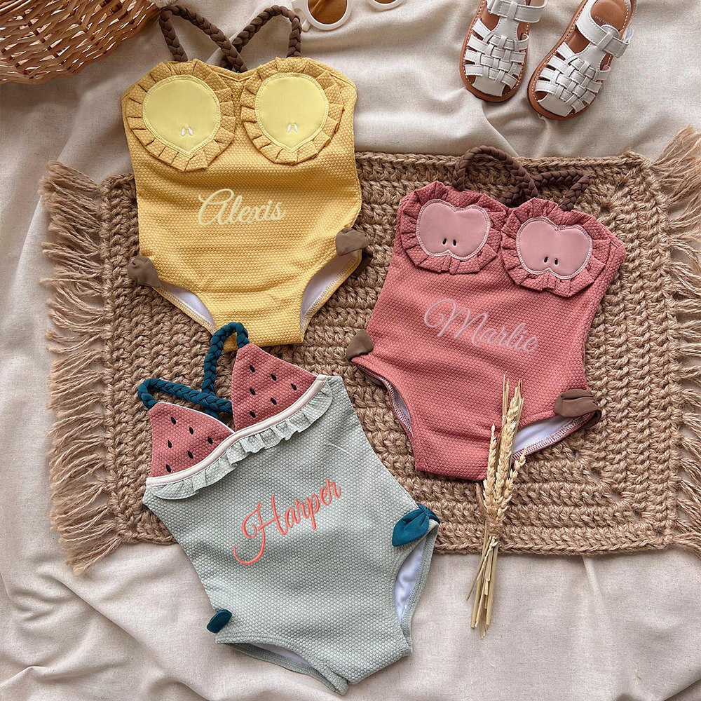 Personalized Embroidery Original Lovely Fruit Swimsuit for Summer | CWBaby56