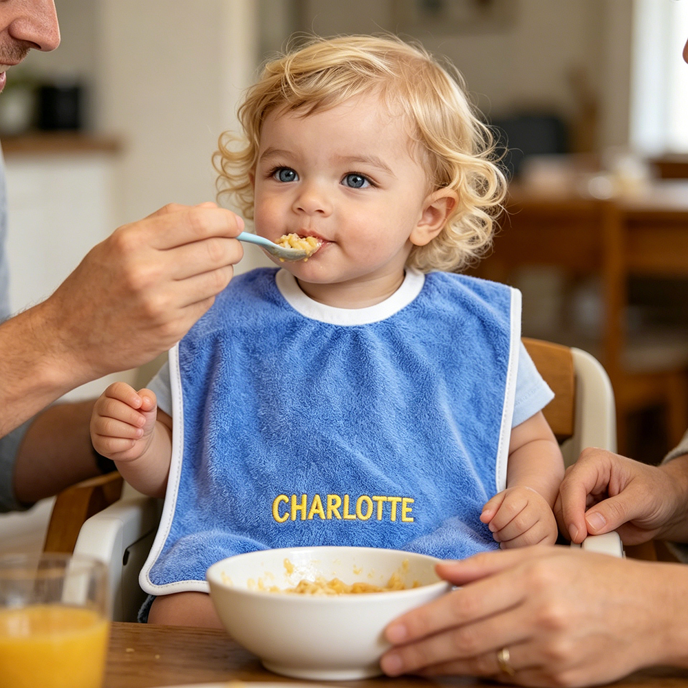 Personalized Embroidered Baby Soft Bibs | CWBaby499