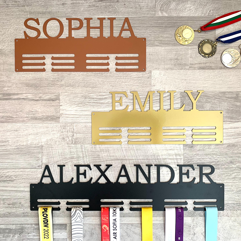 Personalized 3D Printed Medal Holder with Name | CWGift68