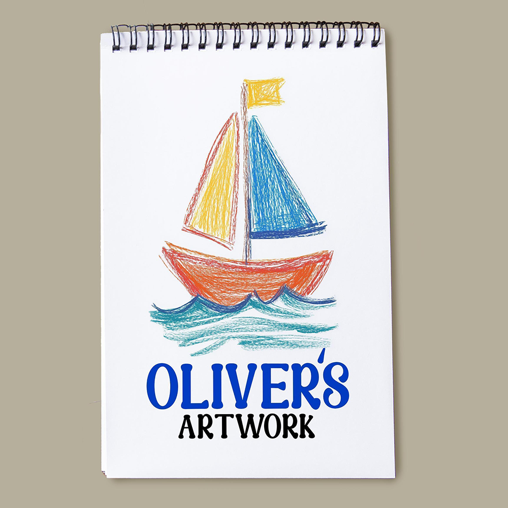 Personalized Kids Drawing Art Sketchbook | CWToy193