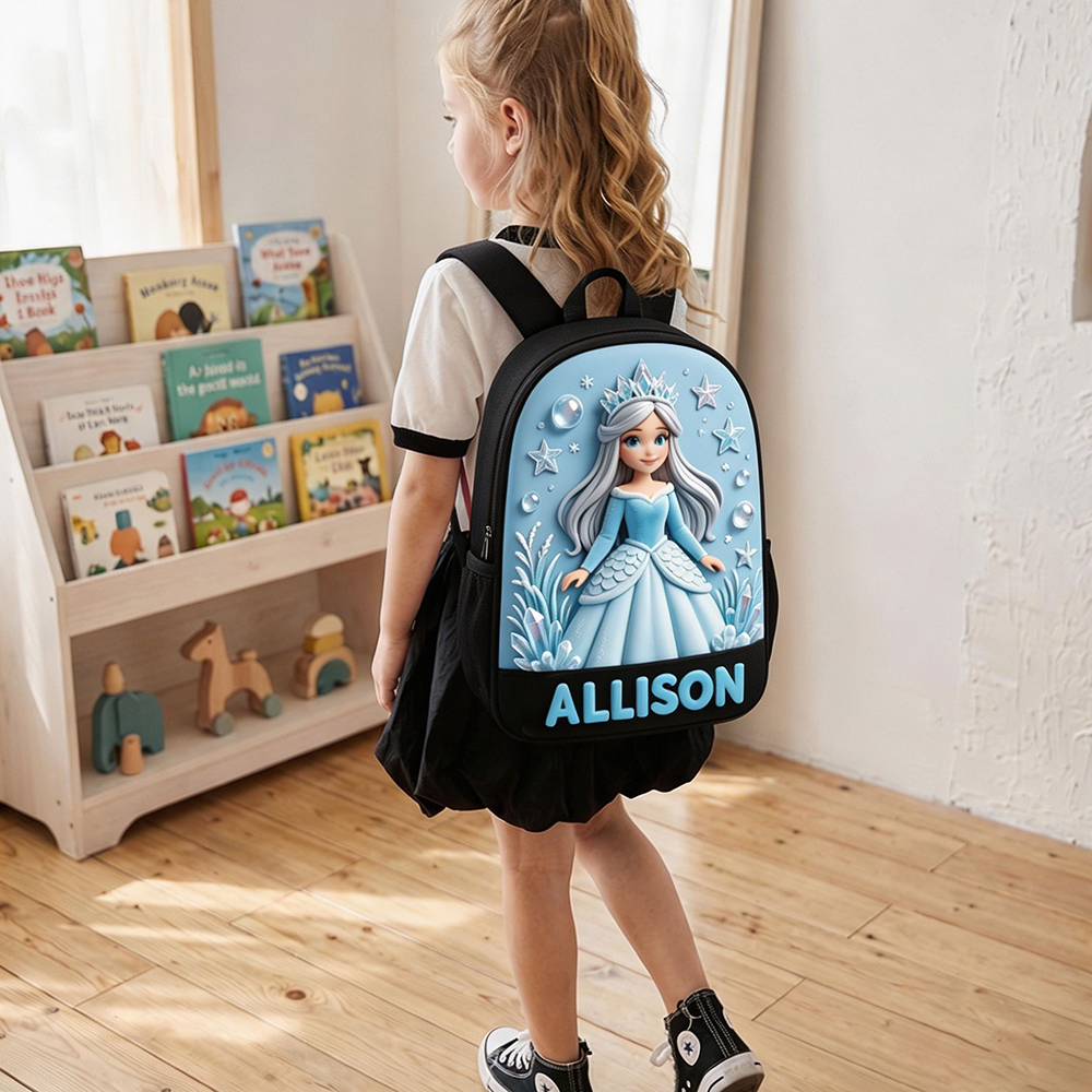 Personalized Princess Glitter Backpack Set | CWPack368