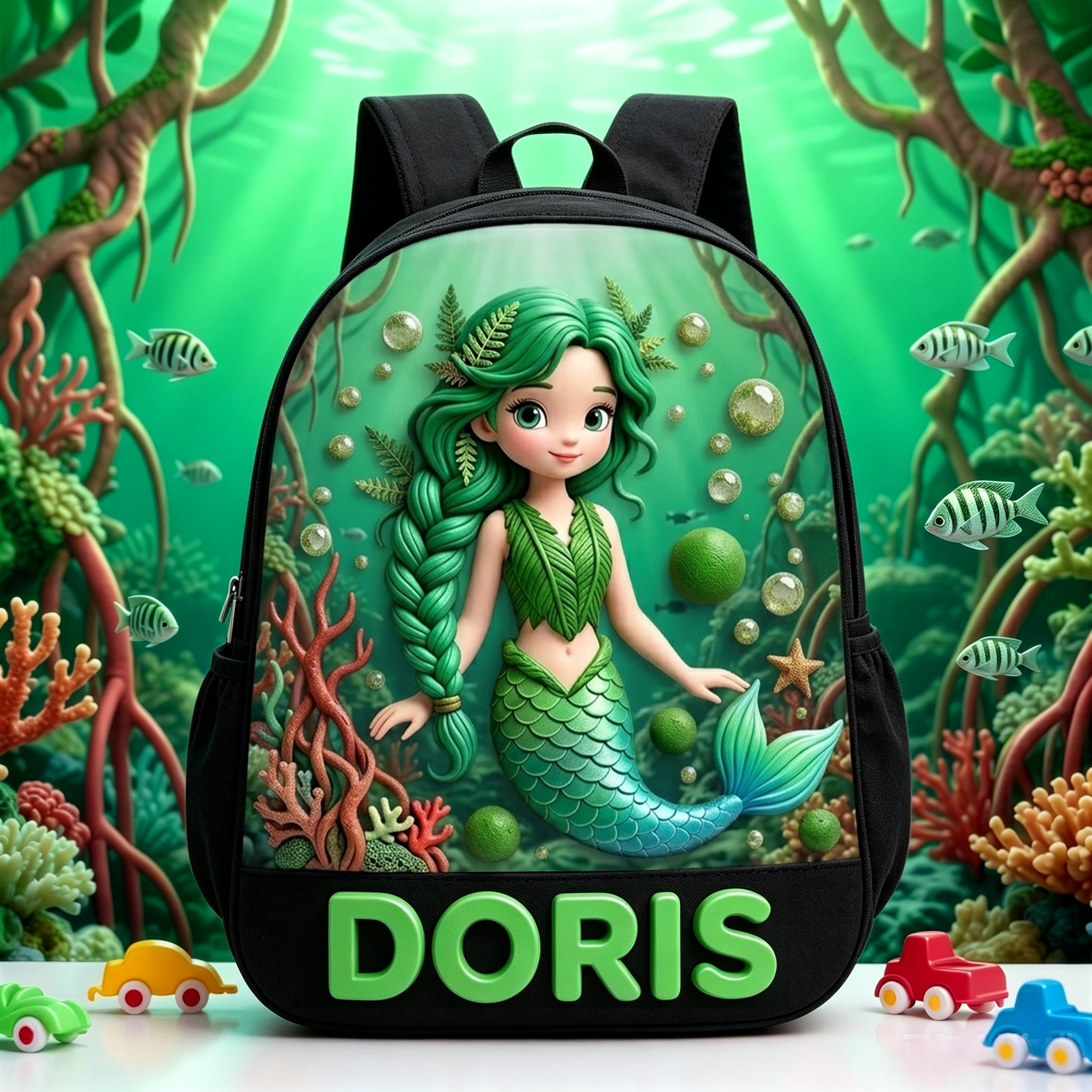 Personalized Princess Glitter Backpack Set | CWPack368