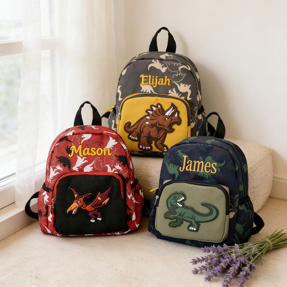 Personalized Embroidery Dinosaur Backpack for Boys | CWPack381