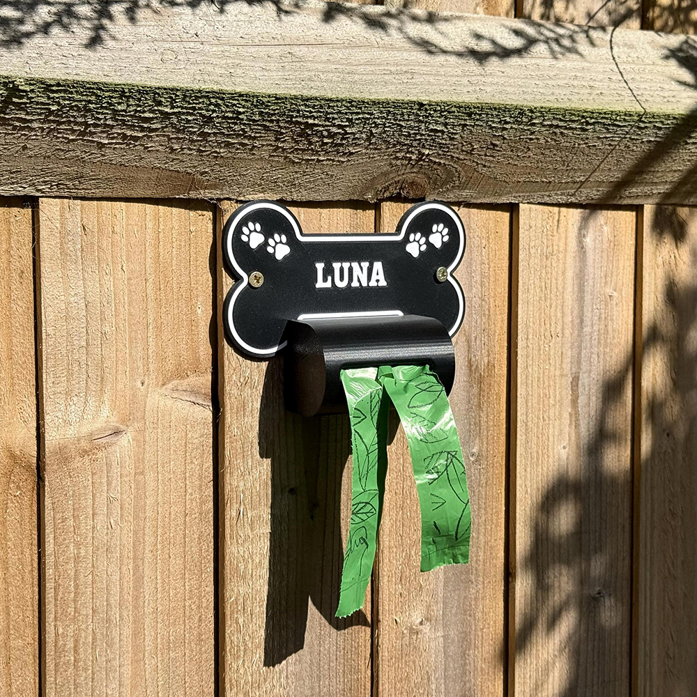 Personalized 3D Printed Outdoor Dog Poop Bag Dispenser | BKPet540