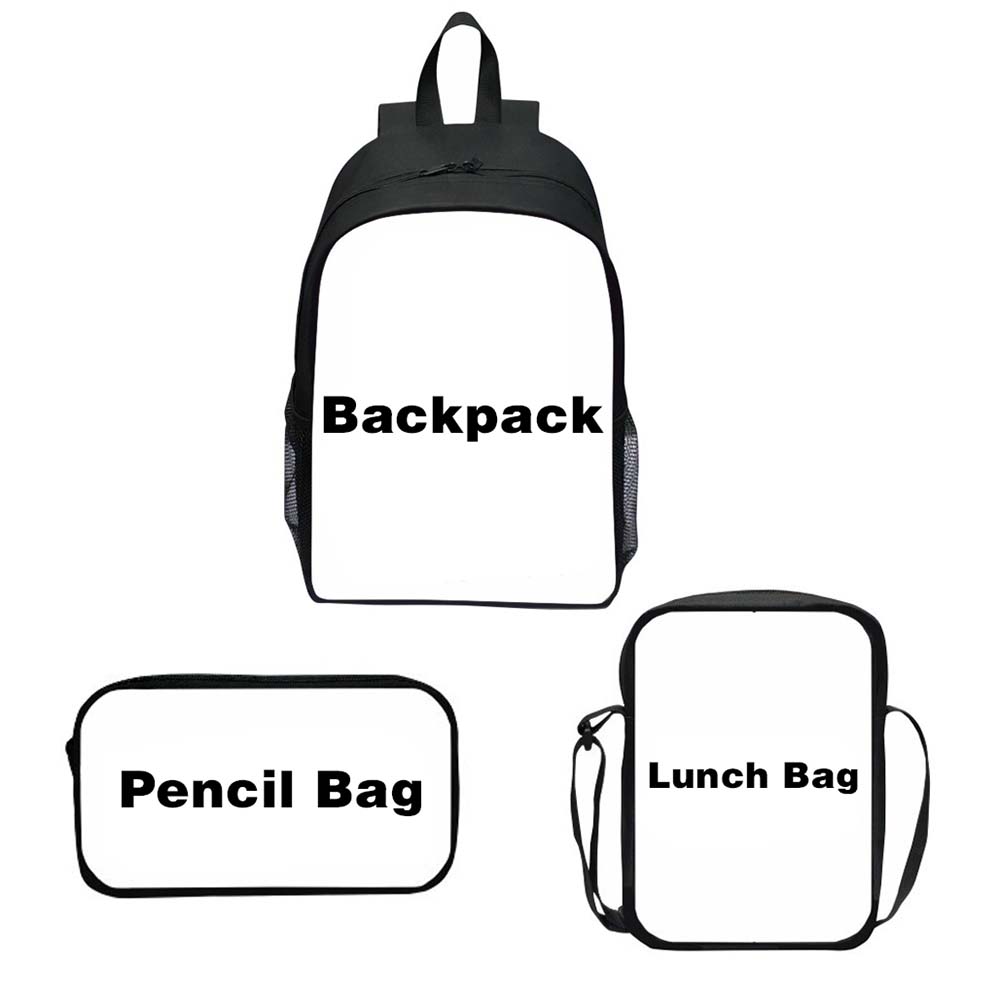Personalized Cartoon Girl Backpack Set | CWPack386