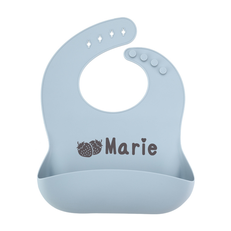 Personalized Name Silicone Ecofriendly Reusable Baby Bib | CWBaby66