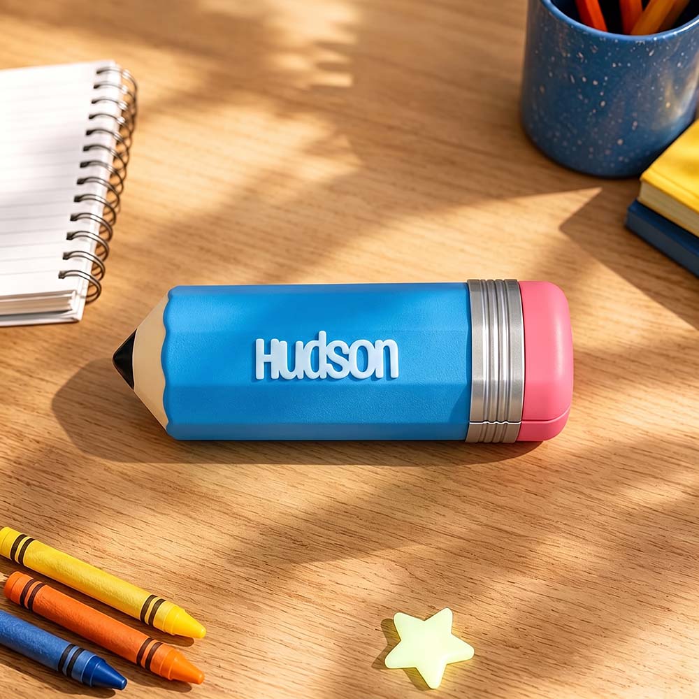 Personalised 3D Printed Name Colorful Pencil Holder For Kids | CWToy200