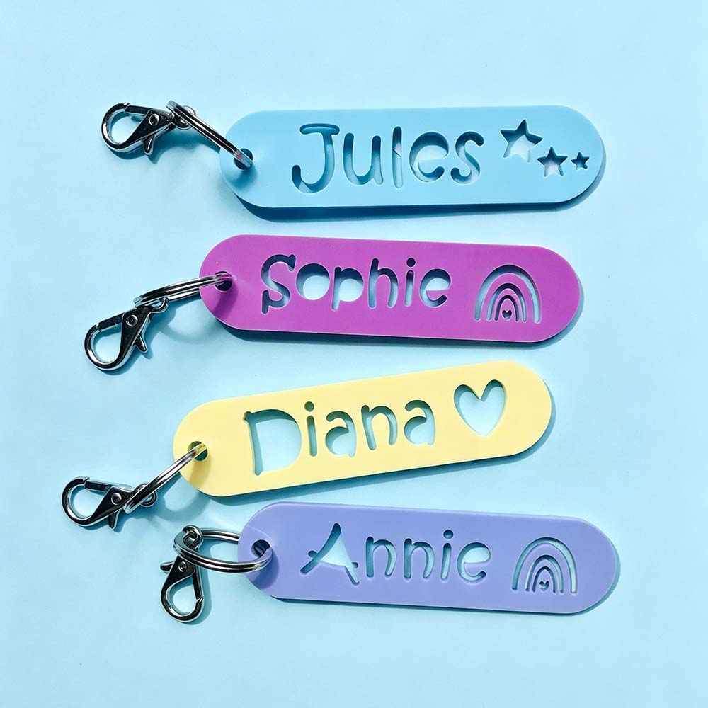Personalized 3D Printed Back To School Bag Tag | CWGift84