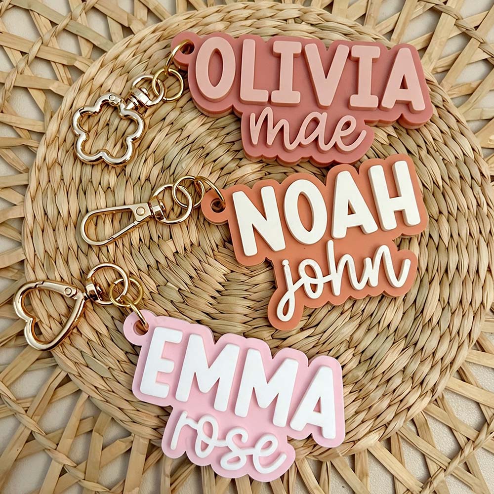 Personalized 3D Printed Backpack Name Tag | CWGift89