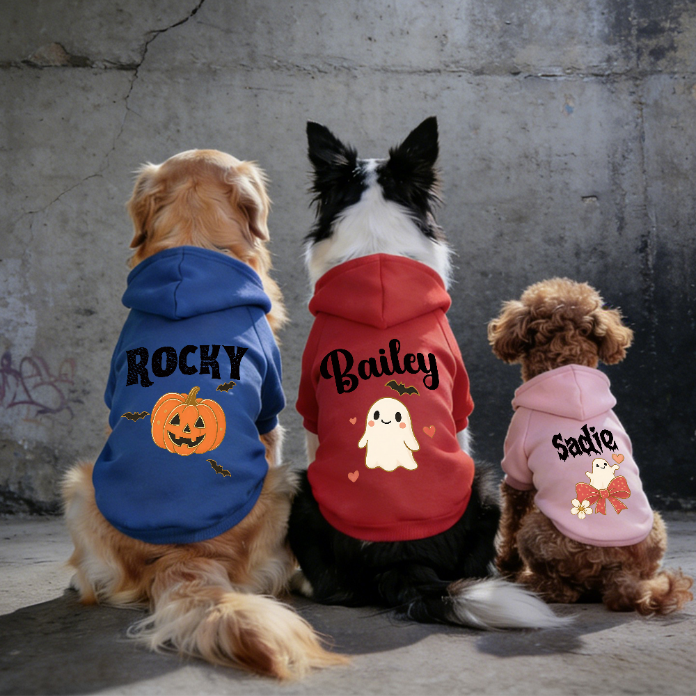 Personalized Halloween Cute Designs Puppy Hoodie | CWHalloween123