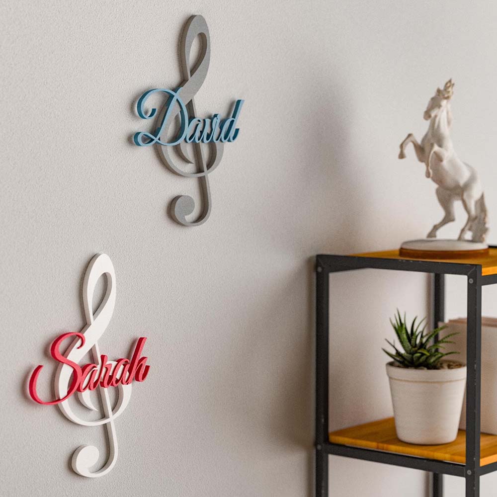 Personalized Music Lettering Door Decoration Name Sign | CWBaby516
