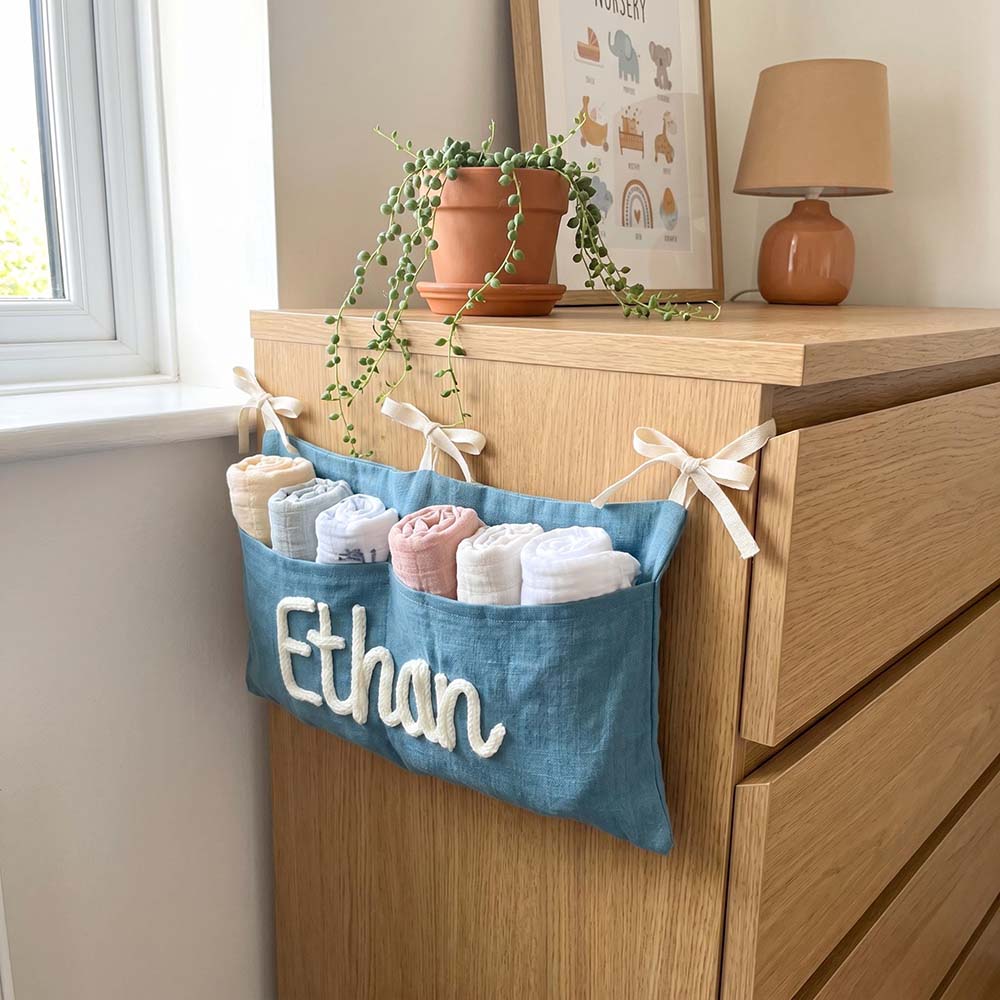 Personalized Hand Embroidered Baby Car Backseat Organizer | CWBaby520