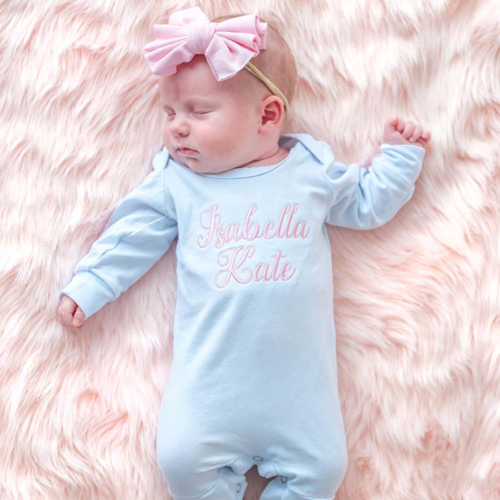 Personalized Embroidery Baby Coming Home Outfit Set | CWBaby523
