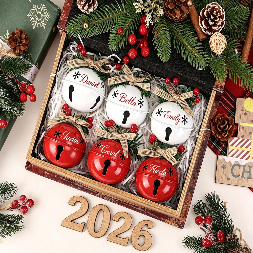 Personalized Jingle Bell Christmas Tree Ornament | MCGift193