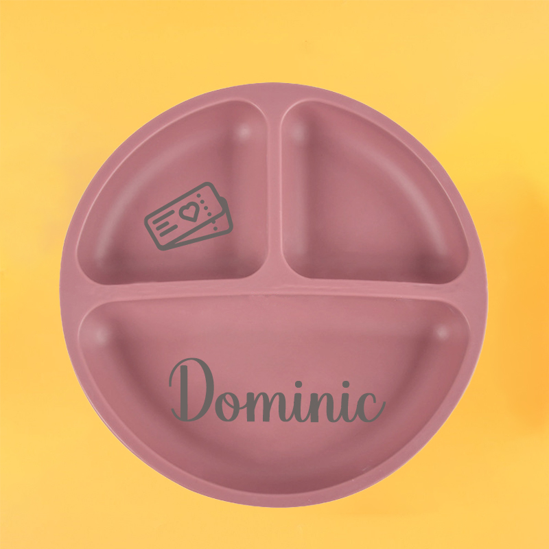 Personalised Baby Food Grade Color Dinner Plates  | CWBaby68
