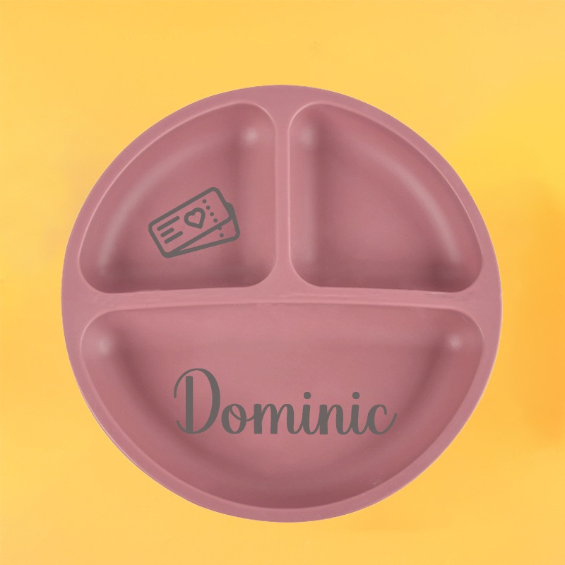 Personalised Baby Food Grade Color Dinner Plates  | CWBaby68