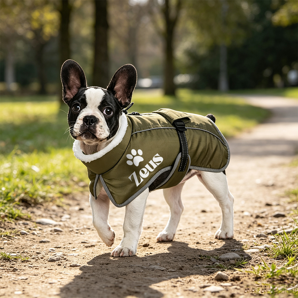 Personalized Winter Warm & Waterproof Cotton Coat For Pets | BKPet595