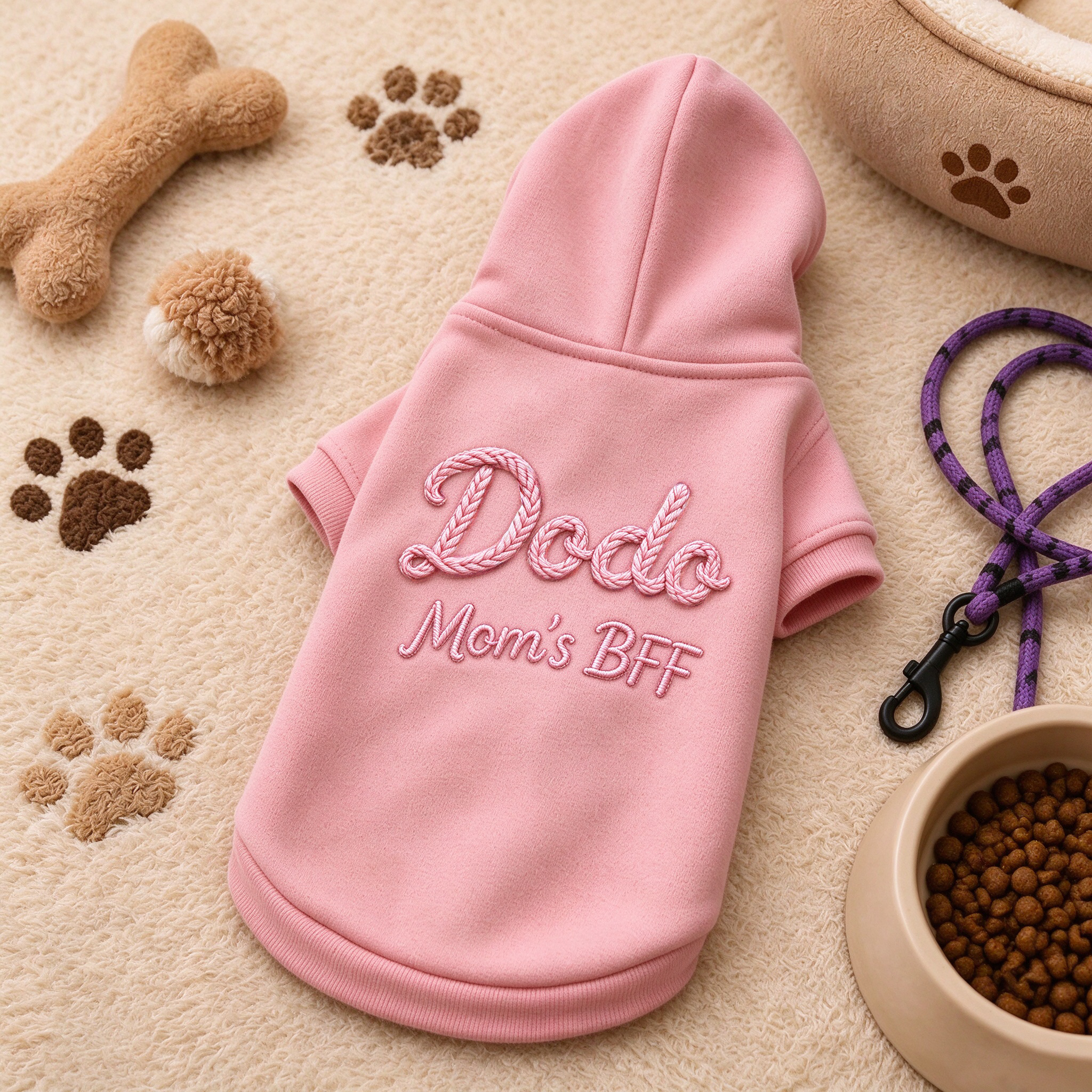Personalized Hand Embroidered Pets Hoodie Sweatshirt | BKPet622