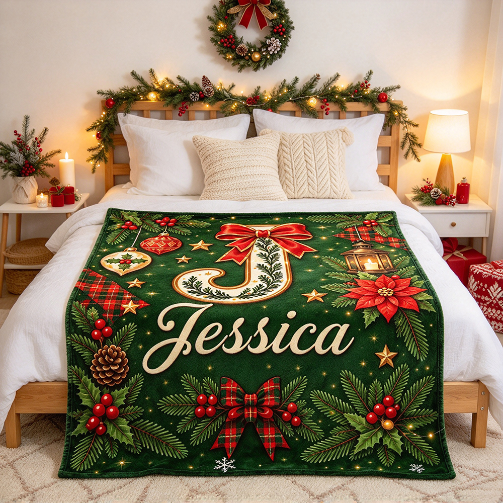 Personalized Merry Christmas Blanket for Comfort & Unique | BKMC38