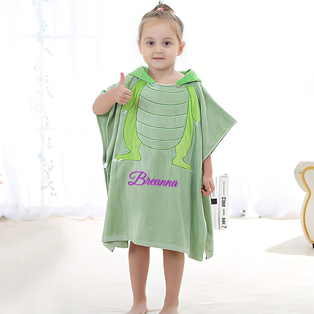 Personalized Embroidery Original Hooded Beach Towel | Cwbeach125