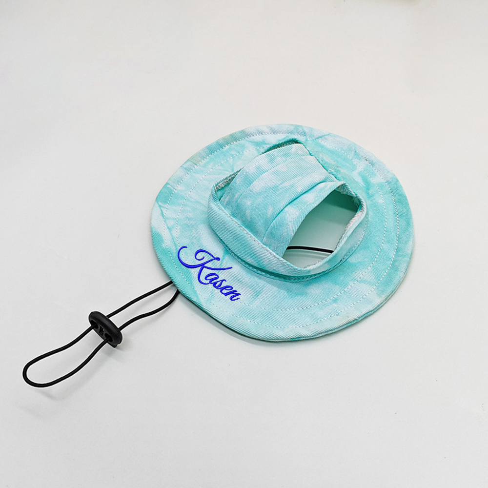 Personalized Embroidery Pet Sun Hat with Ear Holes | BKPet66