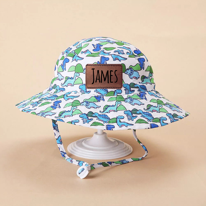 Personalized Leather Patch Bucket Hat for Comfort & Unique | CWBeach127