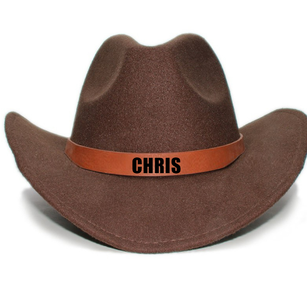 Personalized Leather Band Cowboy Hat for Comfort & Unique | CWBeach130