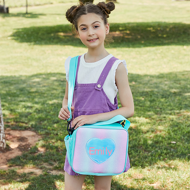 Personalized Name Color Kids Lunch Bag