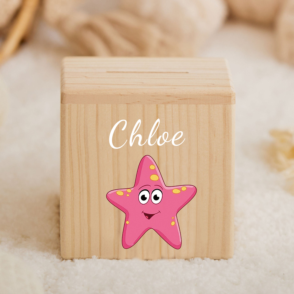 Personalized Kid Cute Animal Wooden Money Boxes