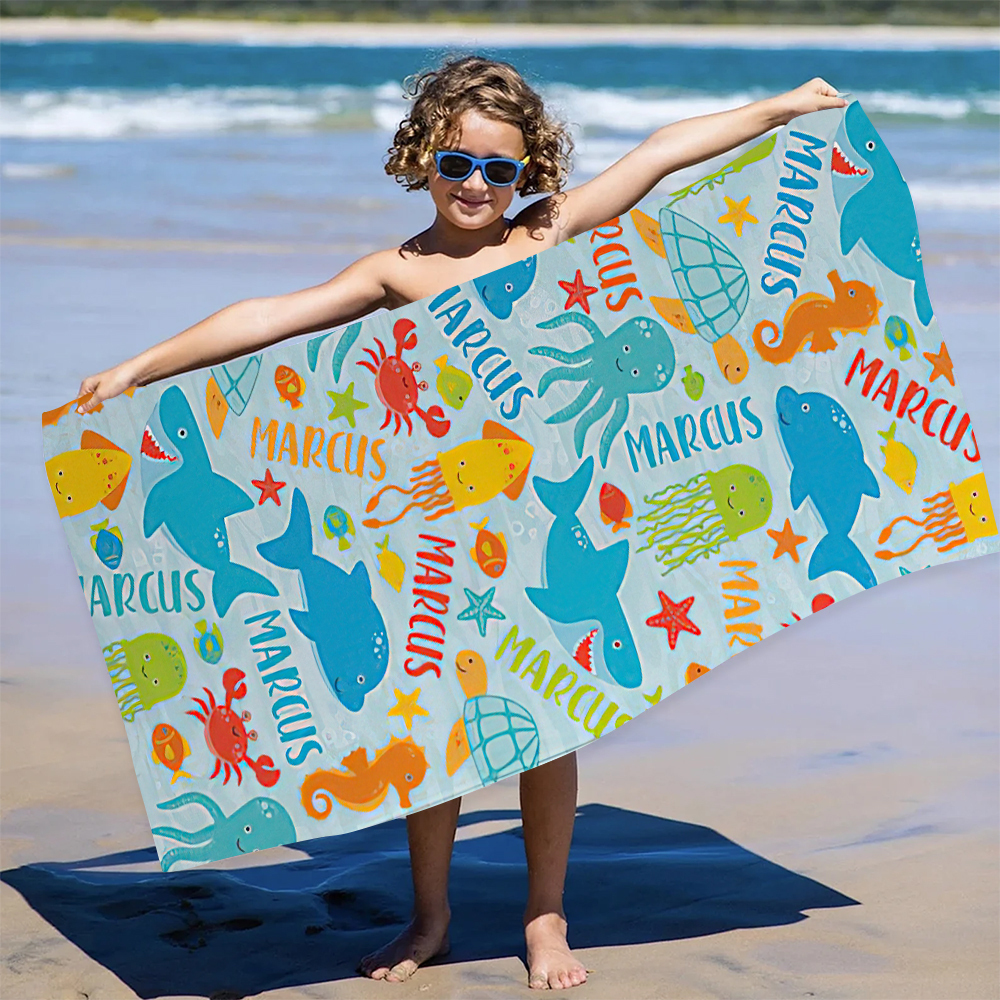Personalized Lovely Kid Towel for Summer & Beach | CWTowel125