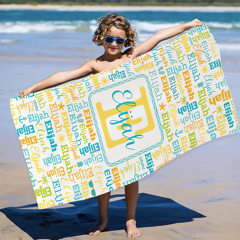 Personalized Lovely Kid Towel for Summer & Beach | CWTowel126