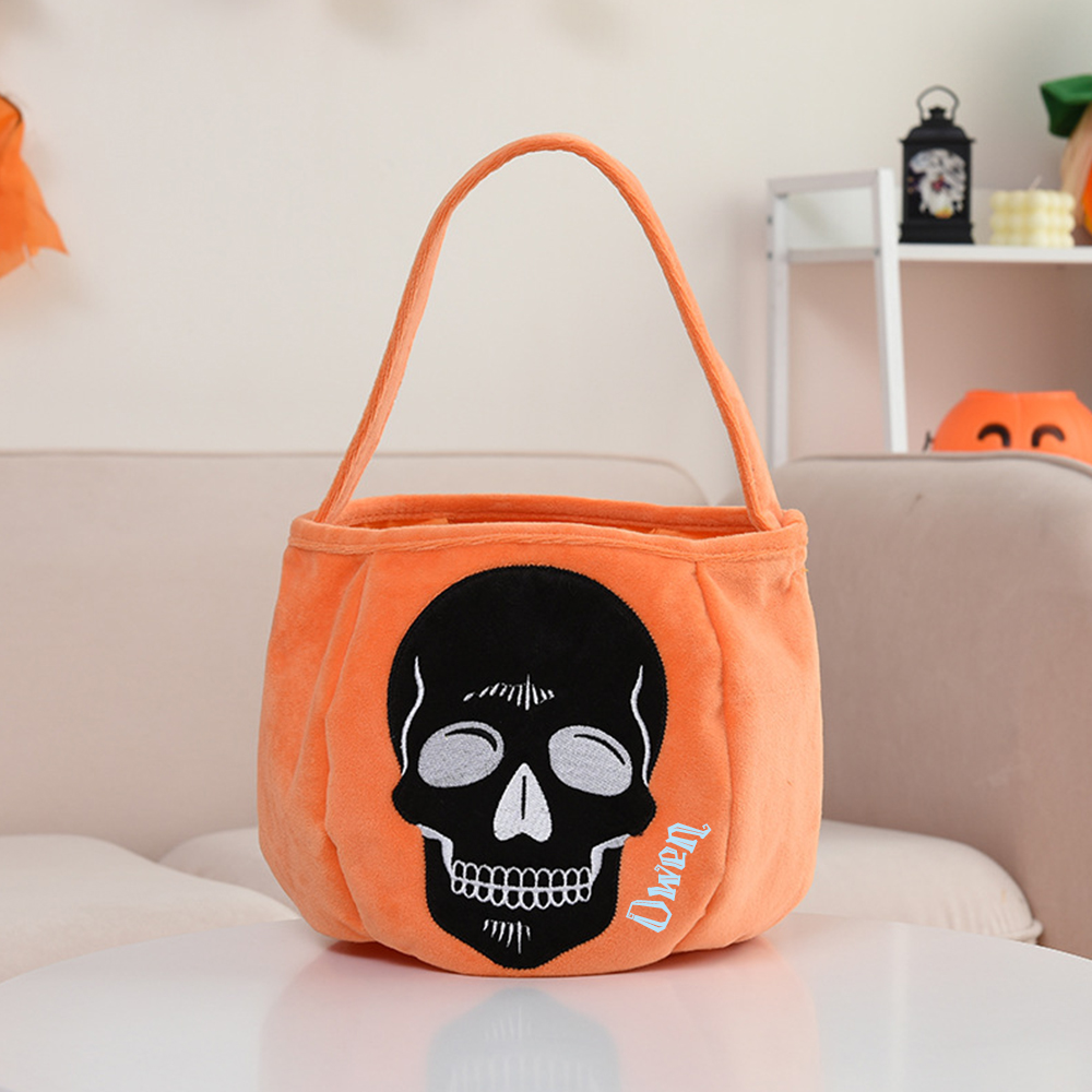 Personalized Embroidery Halloween Bucket | CWHalloween09