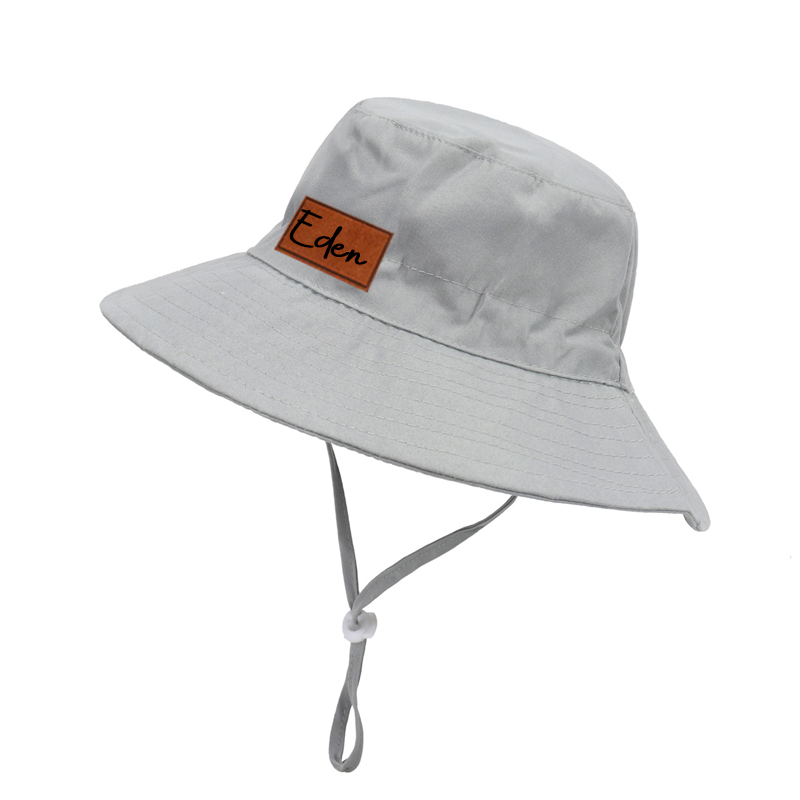 Personalized Leather Patch Bucket Hat for Comfort & Unique | KKBeach43