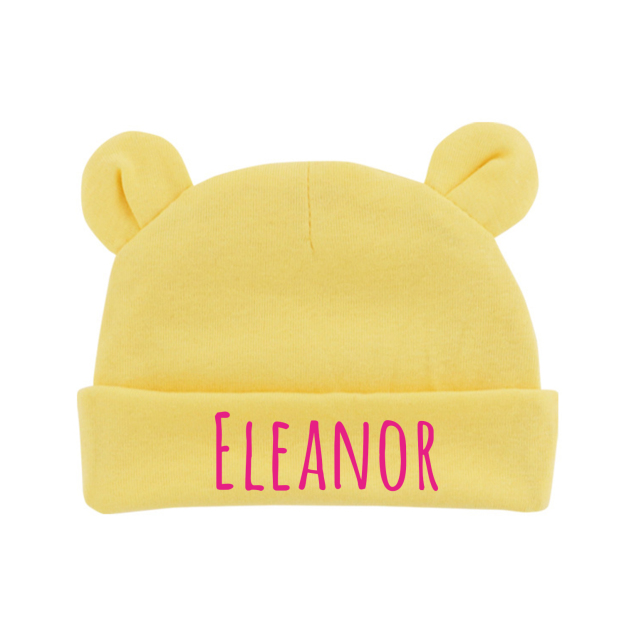 Personalized Lovely Bear Baby Hat for Comfort & Unique | HSKid38