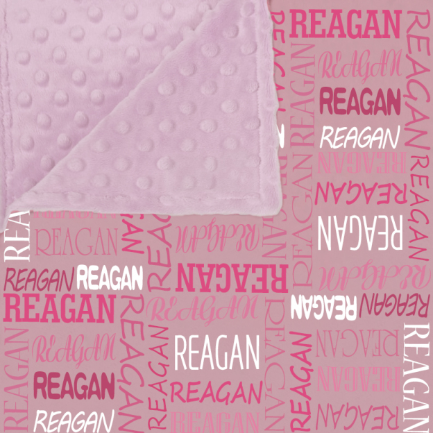 Personalized Double Layers Minkey Dimple Dot Warm Blanket | CWMinky01